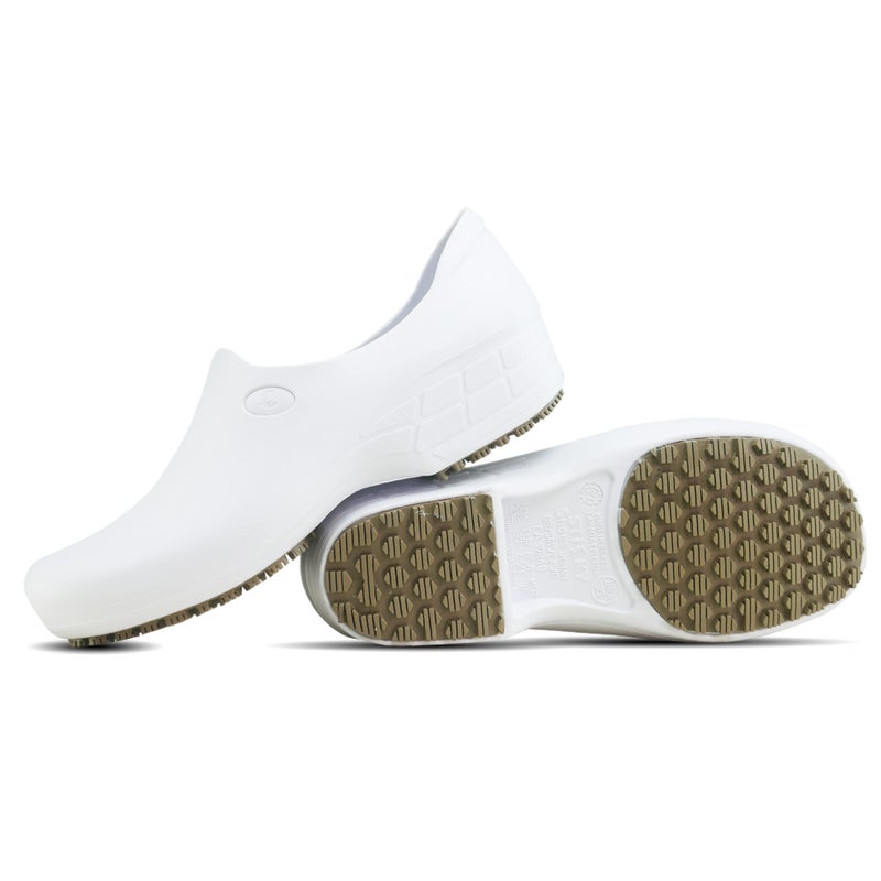 Sticky SSW-US-BCA-8 Nursing Shoes Women - Chefs - Kitchen - Nurses - Clogs for Work - Waterproof Non Slip (White, 8) - Image 4